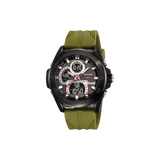 SKMEI 2486 Sport Digital Watch Green – 50M Waterproof Fashion Wristwatch