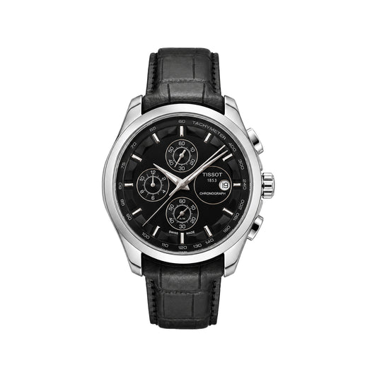 Tissot 1853 Chronograph Black Leather Men's Watch