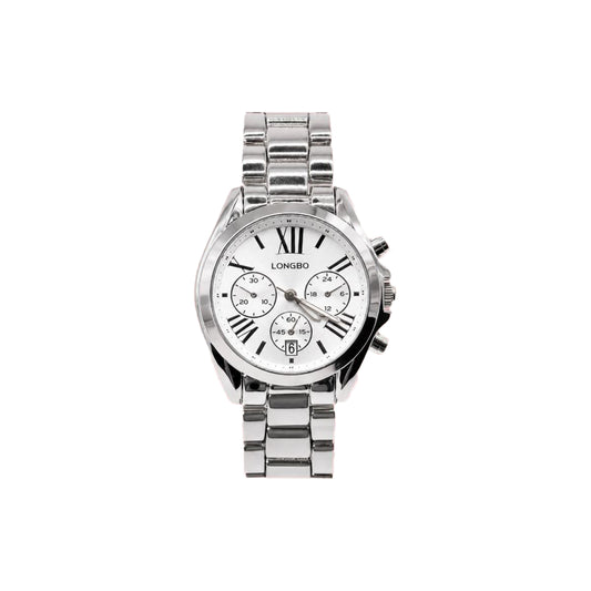 LONGBO 80656 Luxury Diamond Women's Quartz Watch | Modern Stainless Steel Waterproof Wristwatch
