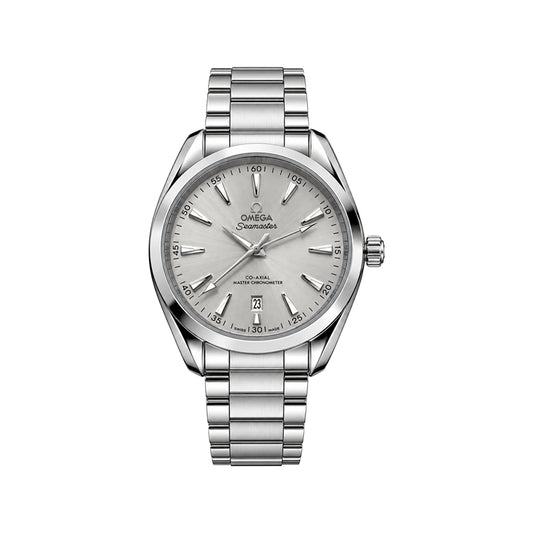 Omega Seamaster Aqua Terra Men’s Watch – Silver Dial & Stainless Steel Chain Strap