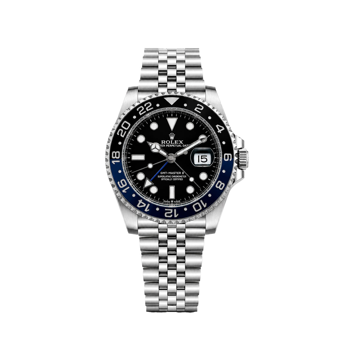 Rolex GMT-Master II Batman Men’s Watch – Black Dial & Blue Black Bezel