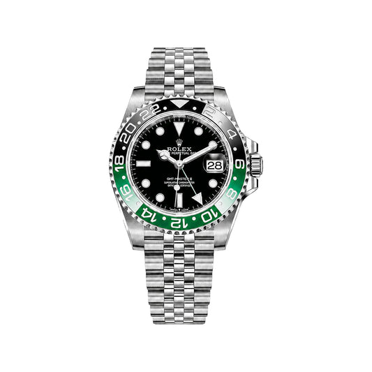 Rolex GMT-Master II Sprite Men’s Watch – Black Dial & Green Black Bezel