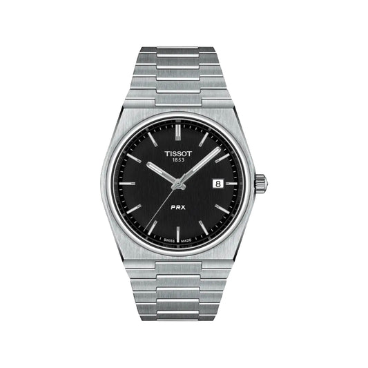 Tissot PRX 1853 Men’s Watch – Black Dial & Stainless Steel Chain Strap