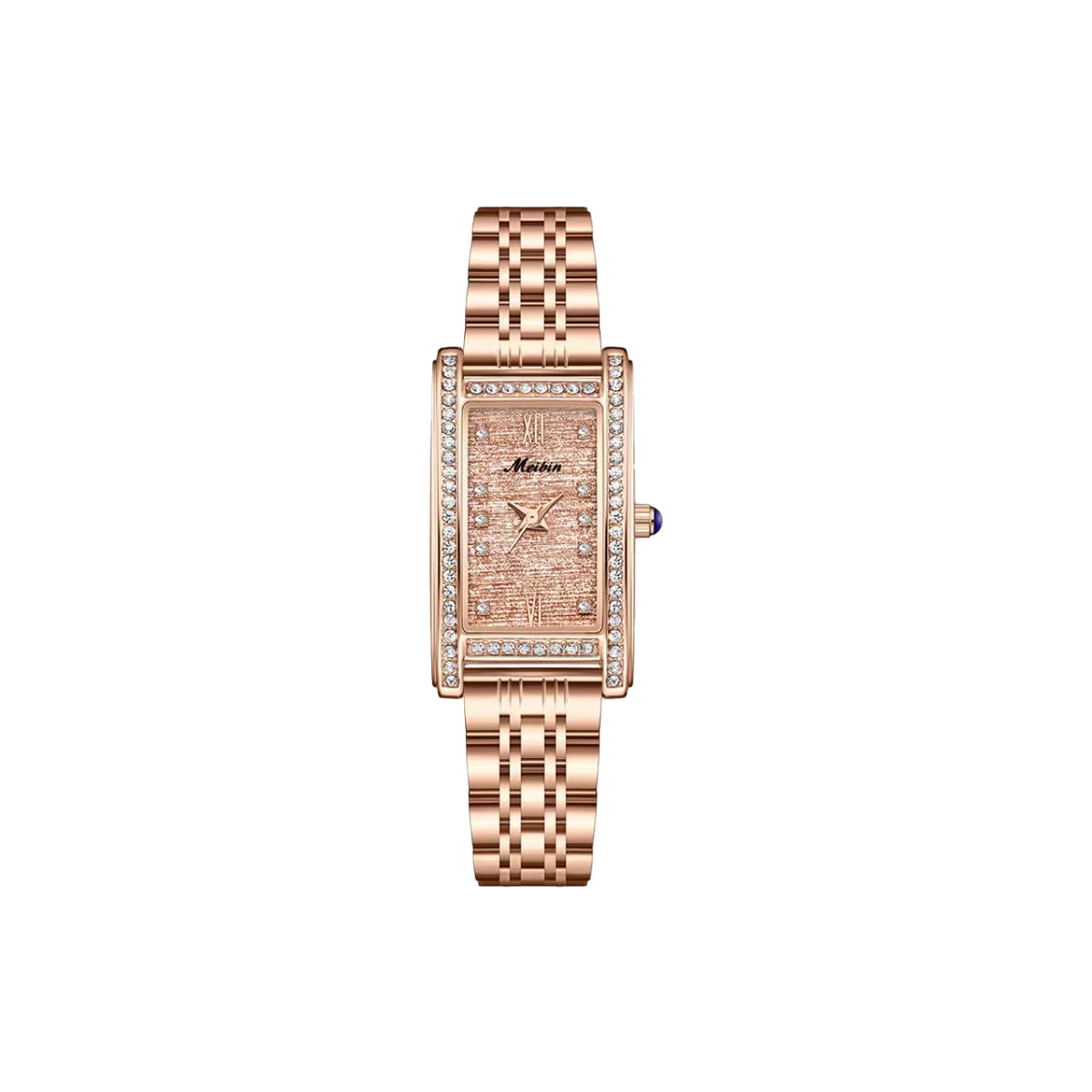 MEIBIN 1601 Women's Elegant Square Quartz Watch | Minimalist Alloy Case Fashion Wristwatch
