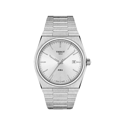 Tissot PRX 1853 Men’s Watch – Silver Dial & Stainless Steel Chain Strap