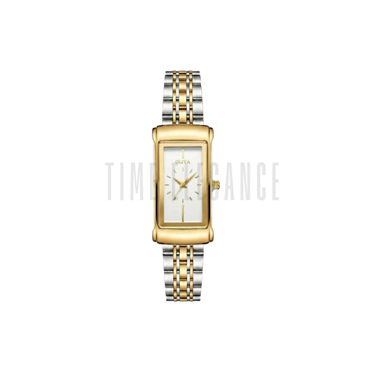 OLIYA 55182 Women’s Square Luxury Quartz Watch White Dial – Stainless Steel Retro Dress Wristwatch