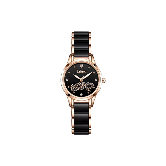 LABAOLI 268 Luxury Diamond Women's Quartz Watch | Stainless Steel Bracelet Waterproof Ladies Wristwatch
