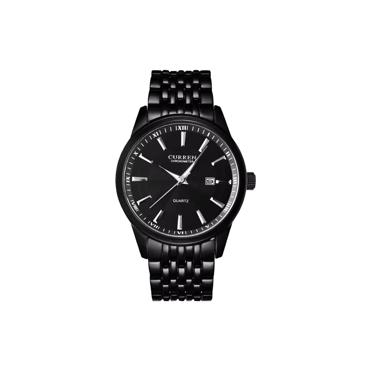 CURREN 8052 men's luxury quartz watch stainless steel strap