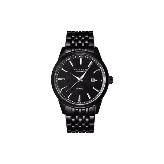 CURREN 8052 men's luxury quartz watch stainless steel strap