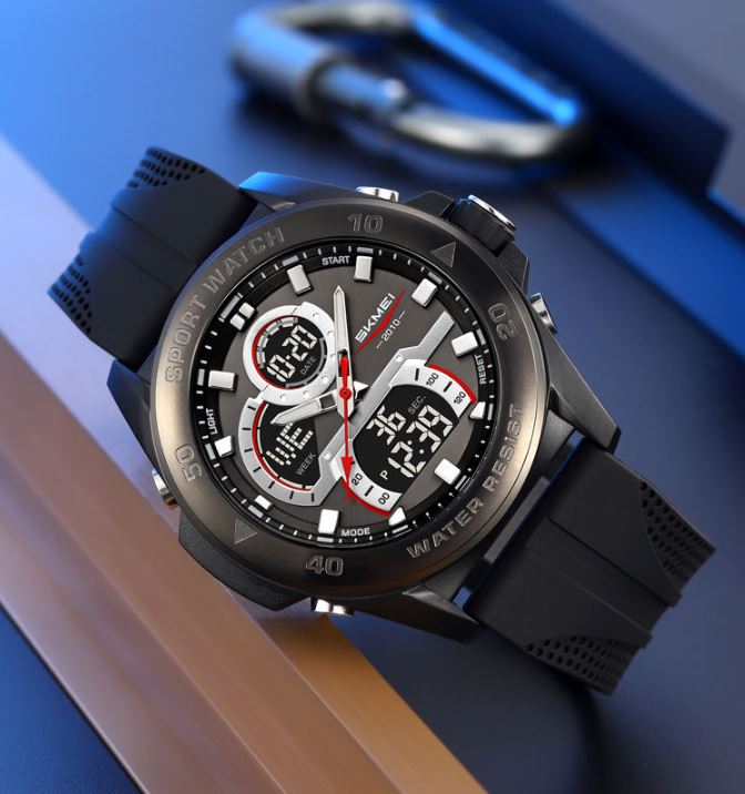 SKMEI 2486 Sport Digital Watch Black – 50M Waterproof Fashion Wristwatch