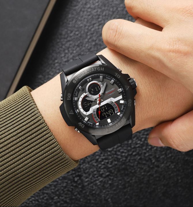 SKMEI 2486 Sport Digital Watch Black – 50M Waterproof Fashion Wristwatch