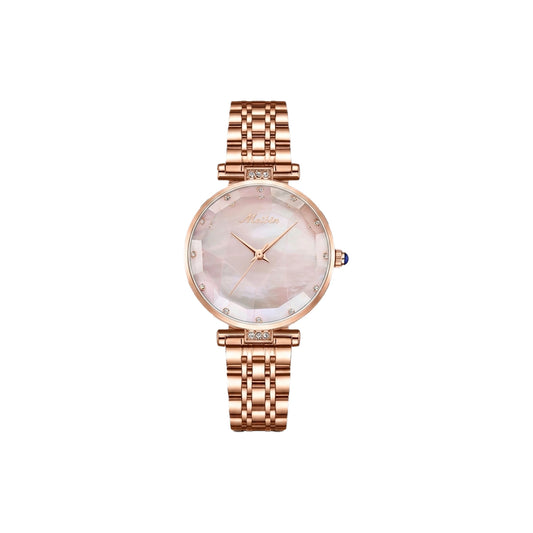 MEIBIN 1480 Women’s Crystal Quartz Waterproof Fashion Wristwatch