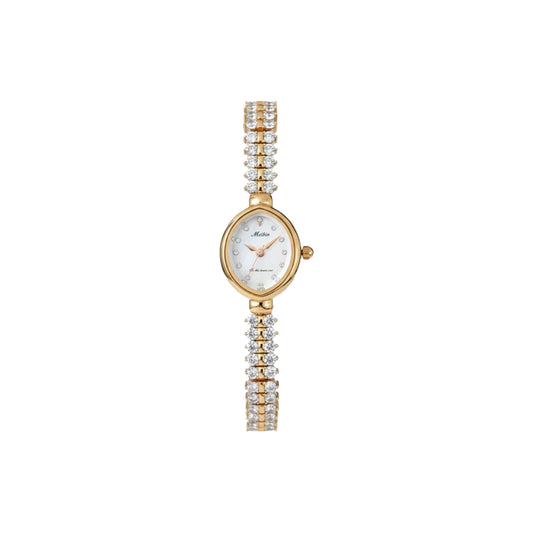 MEIBIN M1870L Women’s Luxury Crystal Bracelet White Watch – Elegant Fashion Quartz Wristwatch
