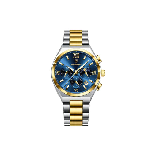 POEDAGAR 688 men’s luxury chronograph stainless steel watch