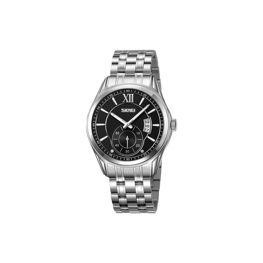 SKMEI 9319 Men’s Quartz Watch – 42.5mm Business Fashion Stainless Steel Band