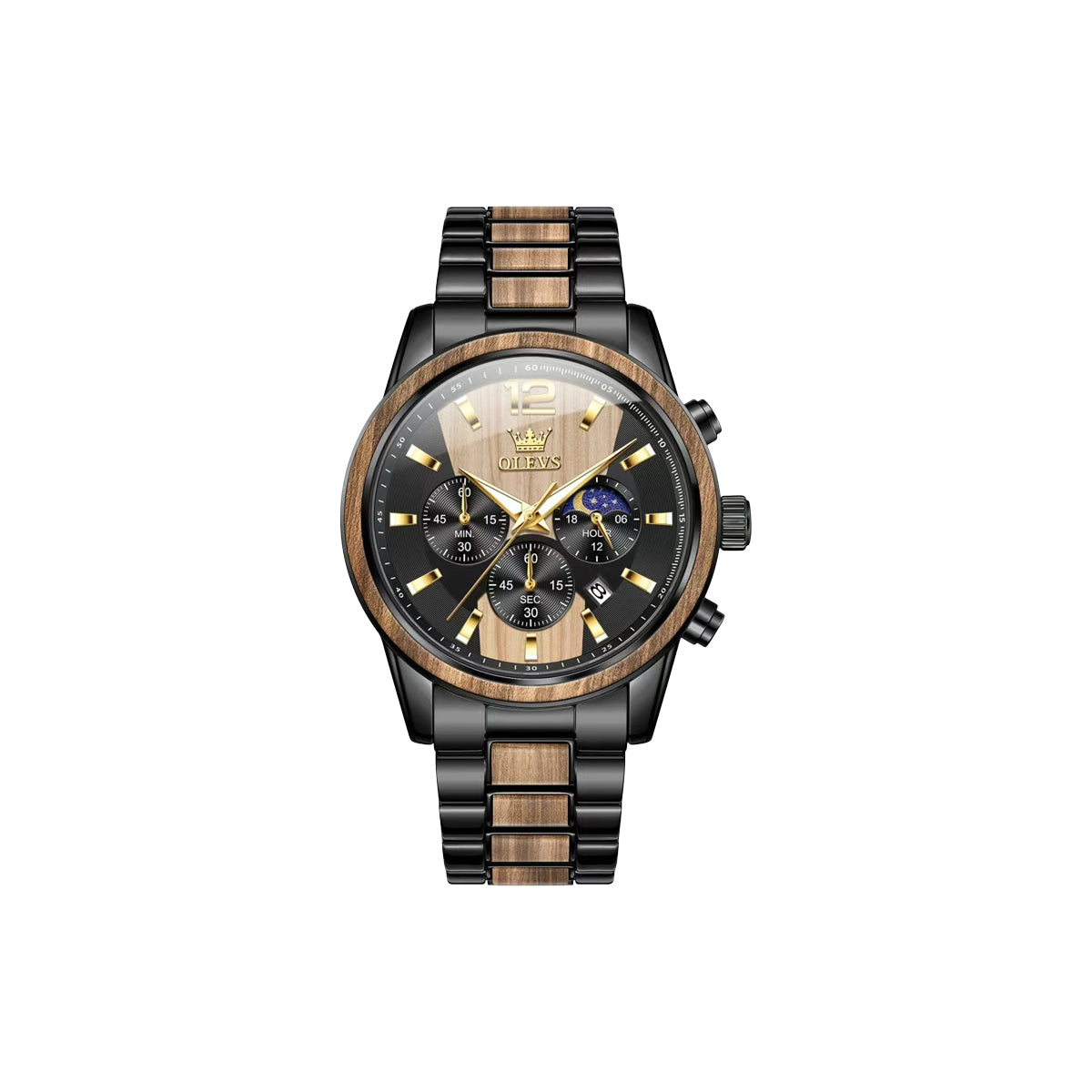 olevs-3645-wooden-chronograph