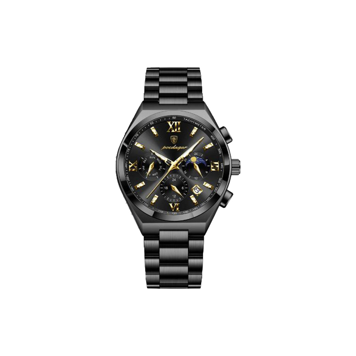 POEDAGAR 688 stylish stainless steel business men’s watch