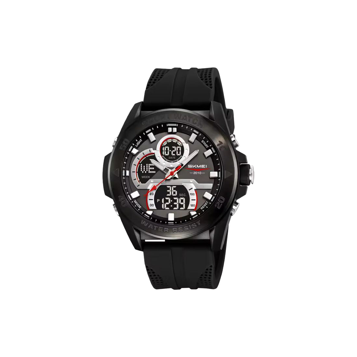 SKMEI 2486 Sport Digital Watch Black – 50M Waterproof Fashion Wristwatch