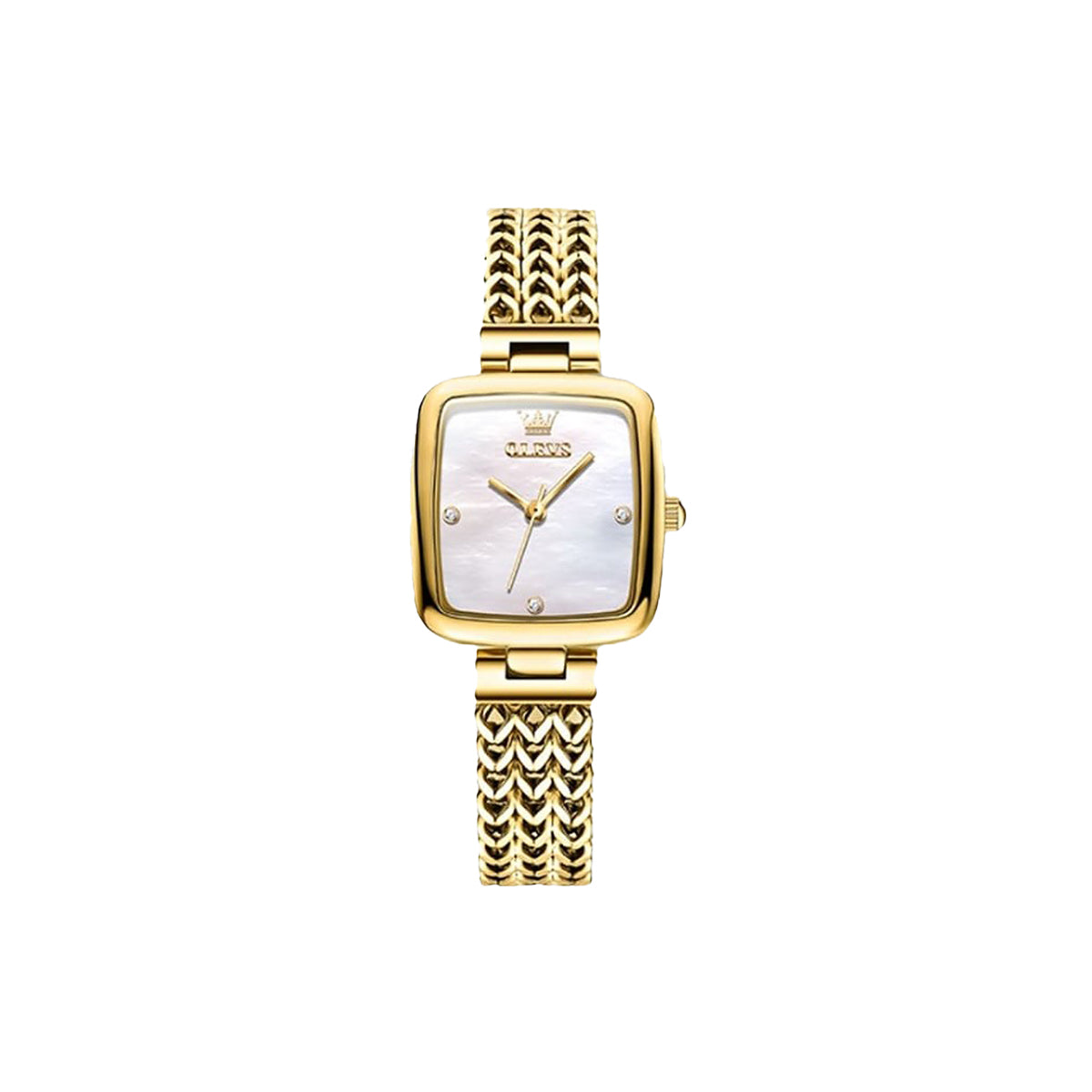 OLEVS-9948 stainless steel strap square alloy case
