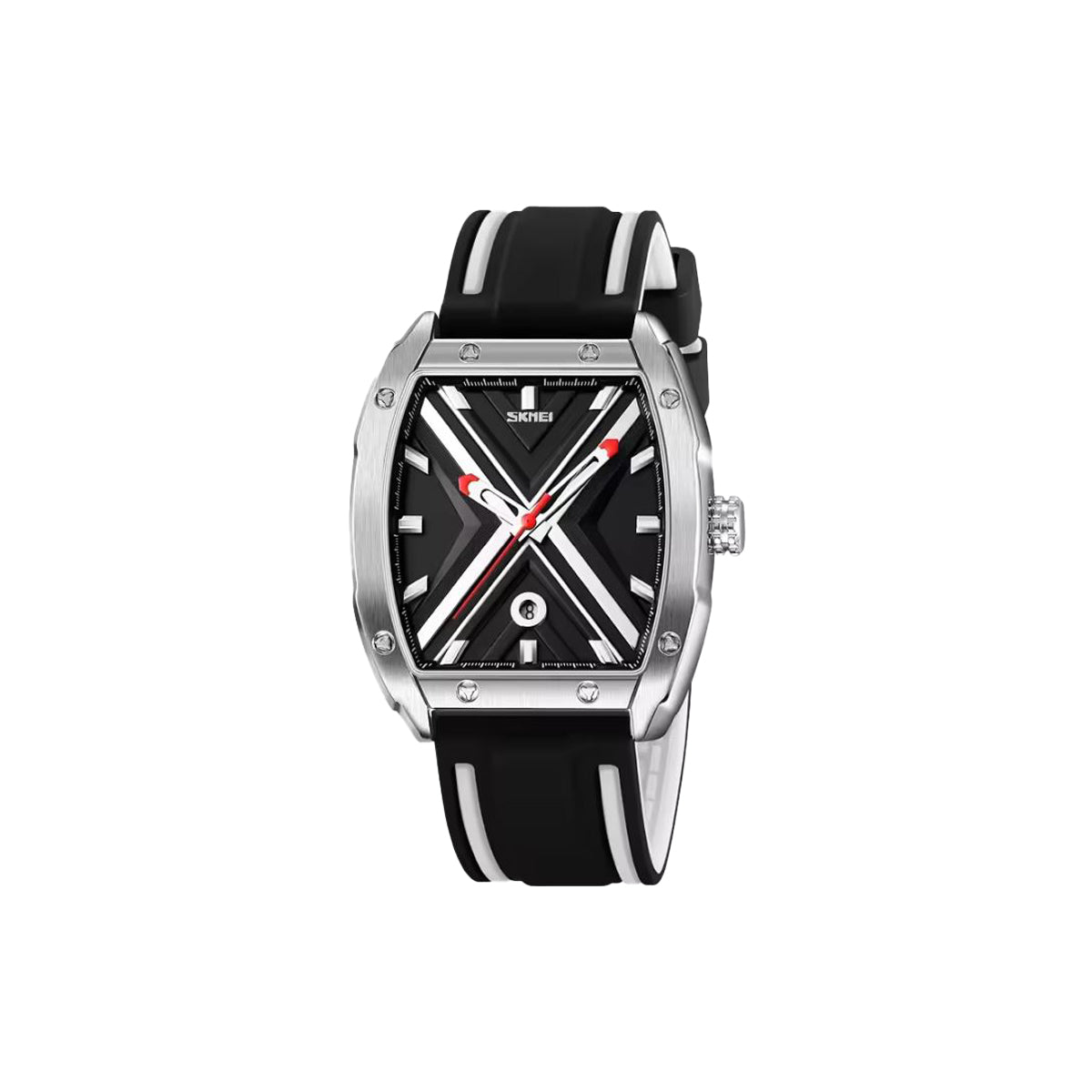 SKMEI 9364 Men’s Quartz Watch – Classic Silicone Strap Waterproof Wristwatch