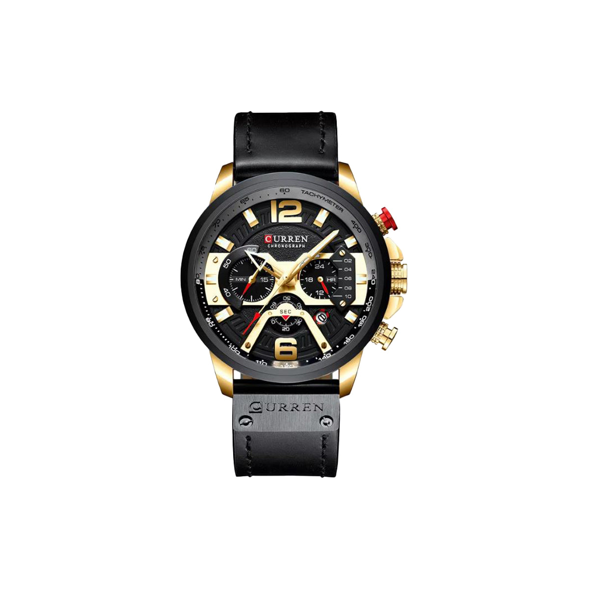 CURREN 8329 classic analog watch for men black dial