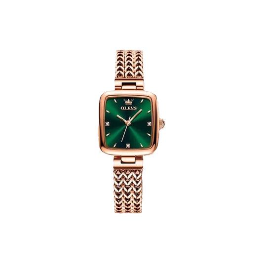 OLEVS 9951 rose gold watch side view