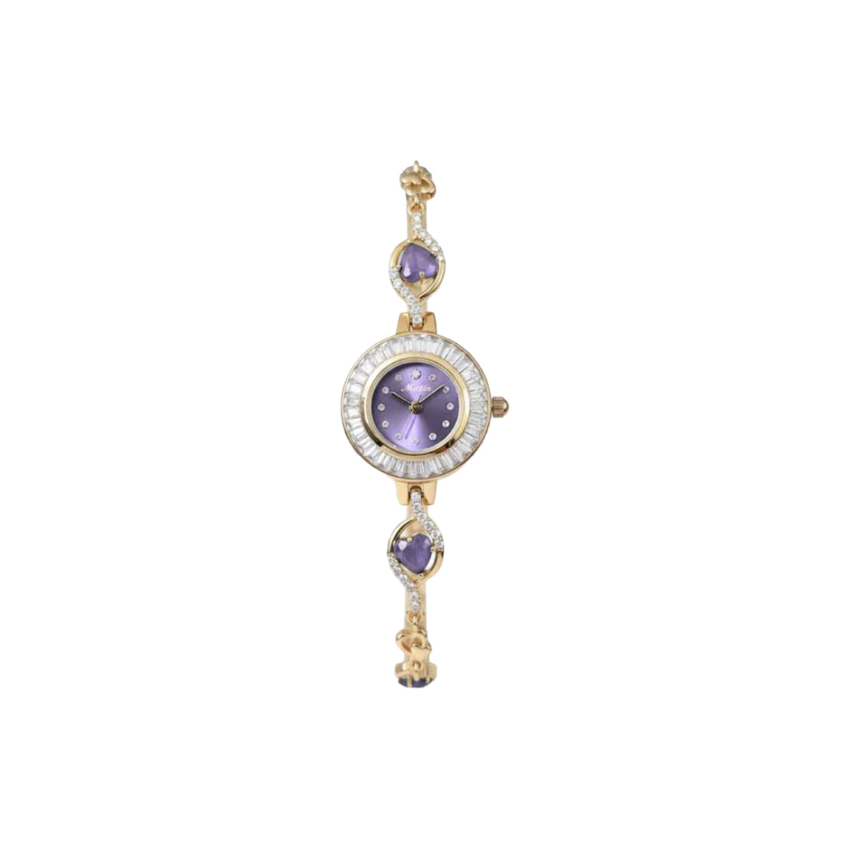 MEIBIN M1699L Lavender Crystal Bracelet Ladies Watch – Elegant Quartz Women’s Wristwatch