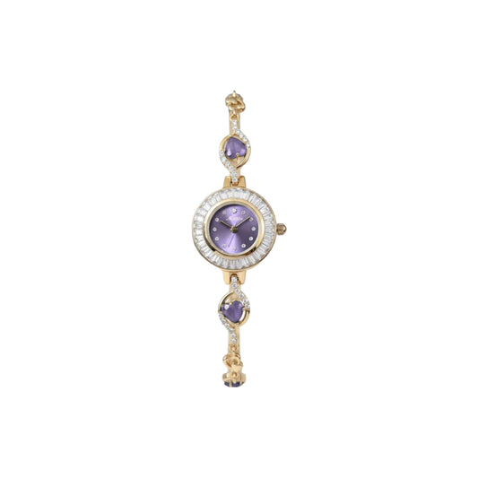 MEIBIN M1699L Lavender Crystal Bracelet Ladies Watch – Elegant Quartz Women’s Wristwatch