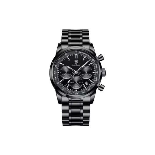 POEDAGAR 921 Black Men’s Chronograph Watch