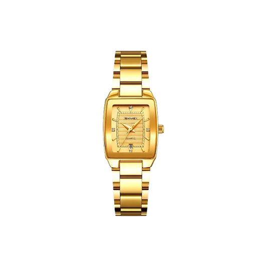 SKMEI 2578 Women’s Quartz Watch Golden– Elegant Fashion Waterproof Wristwatch