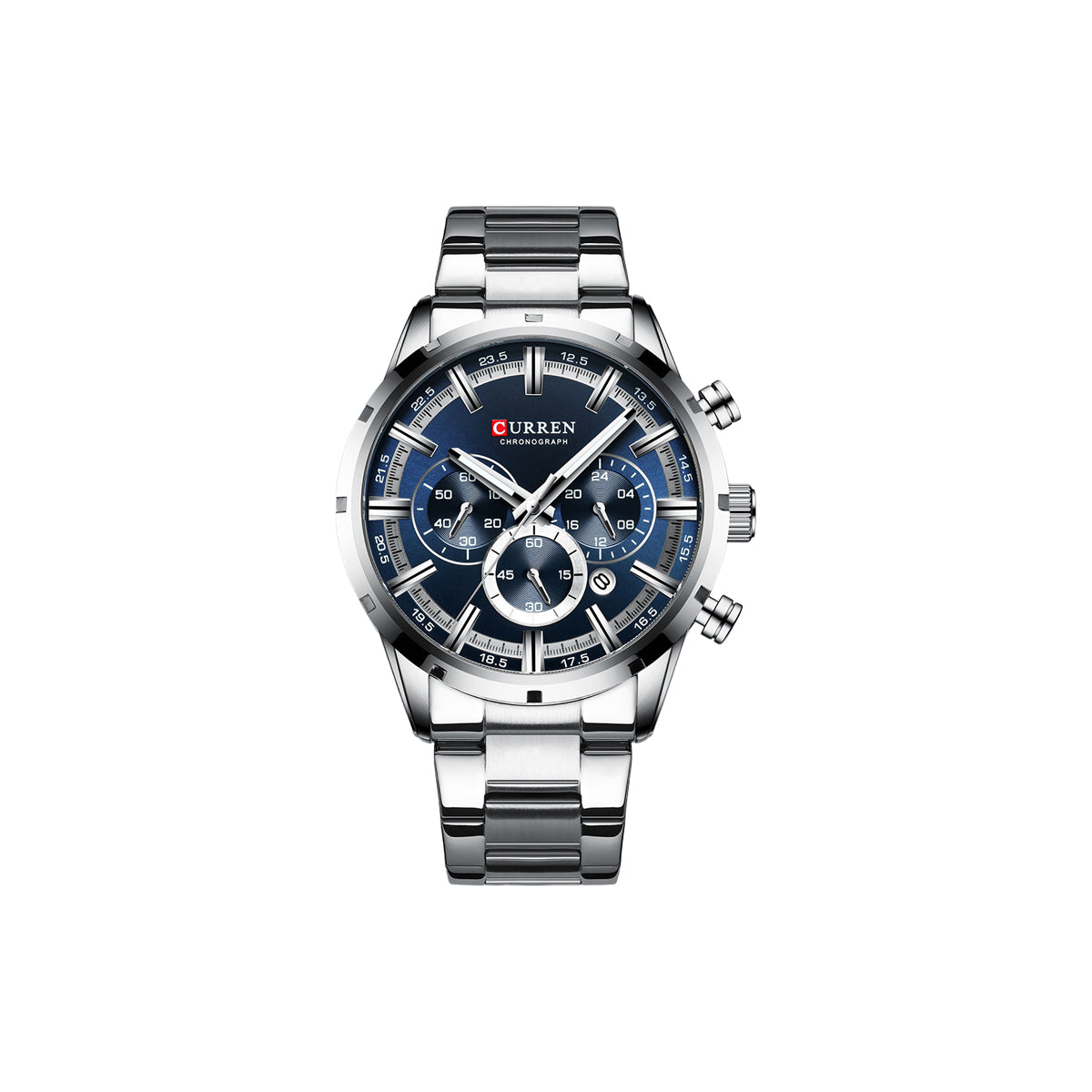 CURREN 8355 Blue Dial Business Quartz Wristwatch for Men