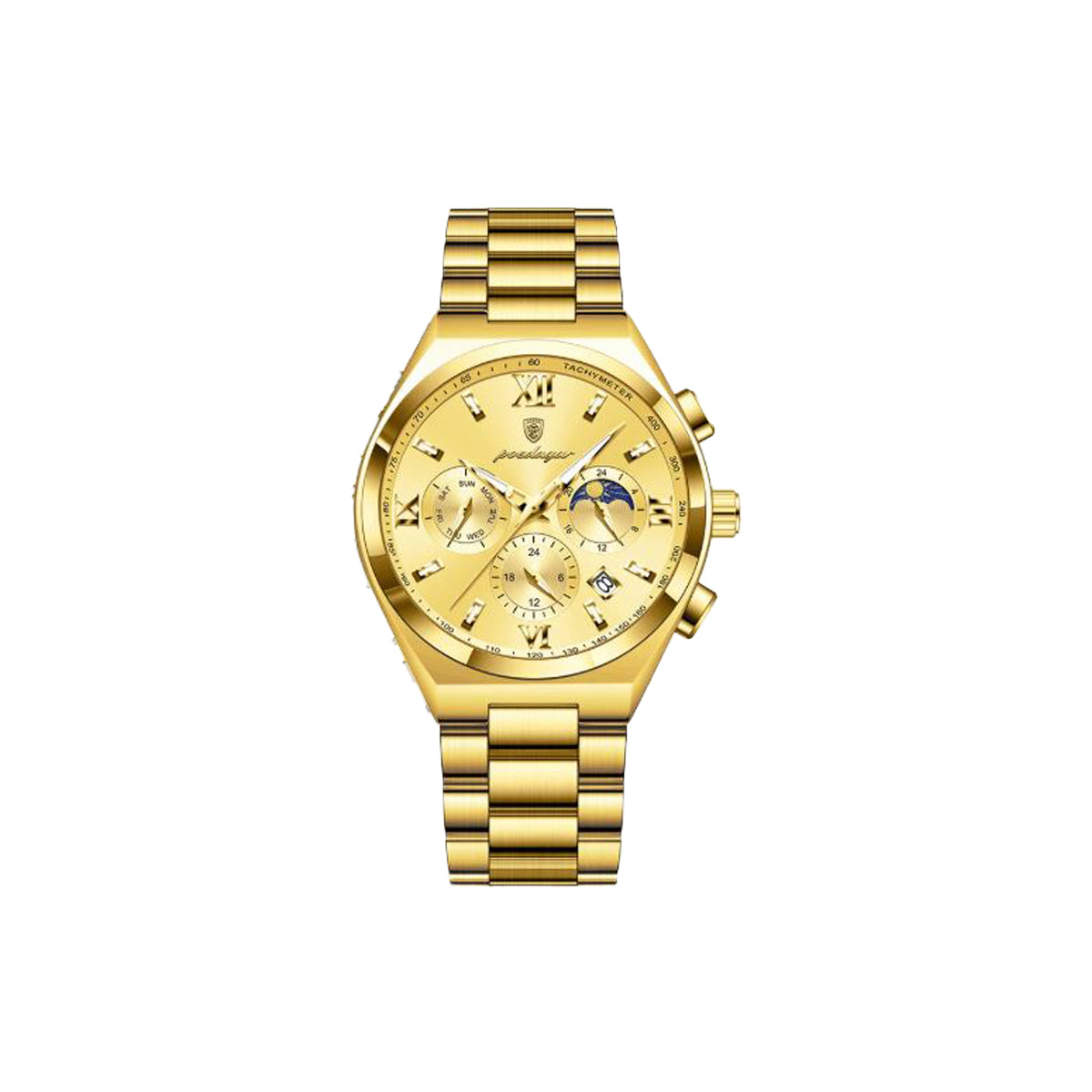 POEDAGAR 688 waterproof quartz wristwatch for men