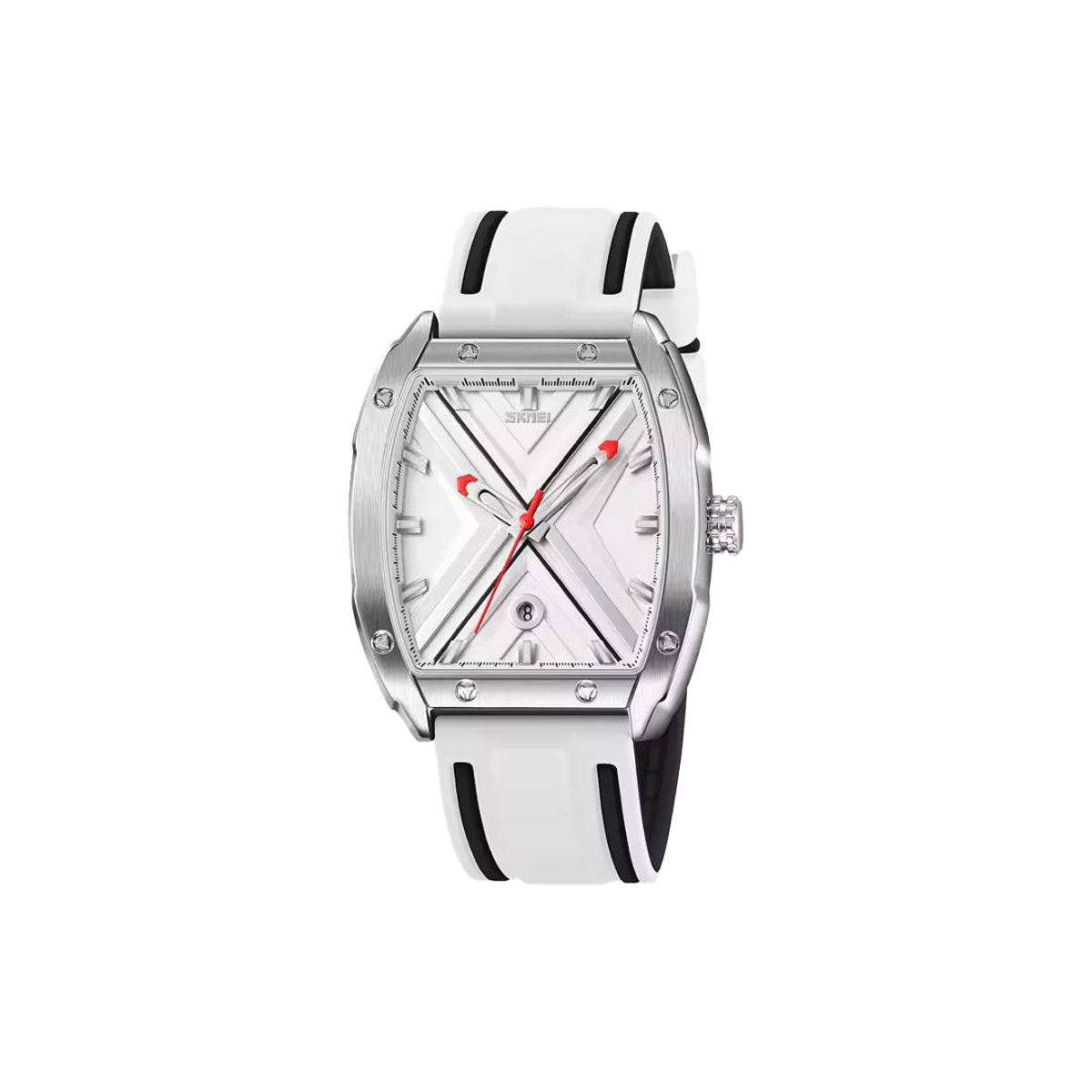 SKMEI 9364 Men’s Quartz Watch – Classic Silicone Strap Waterproof Wristwatch