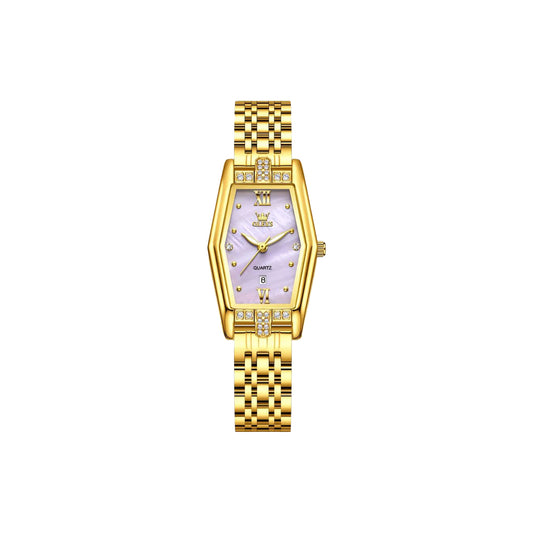 OLEVS 3699 — Women’s Square Purple Dial Quartz Watch