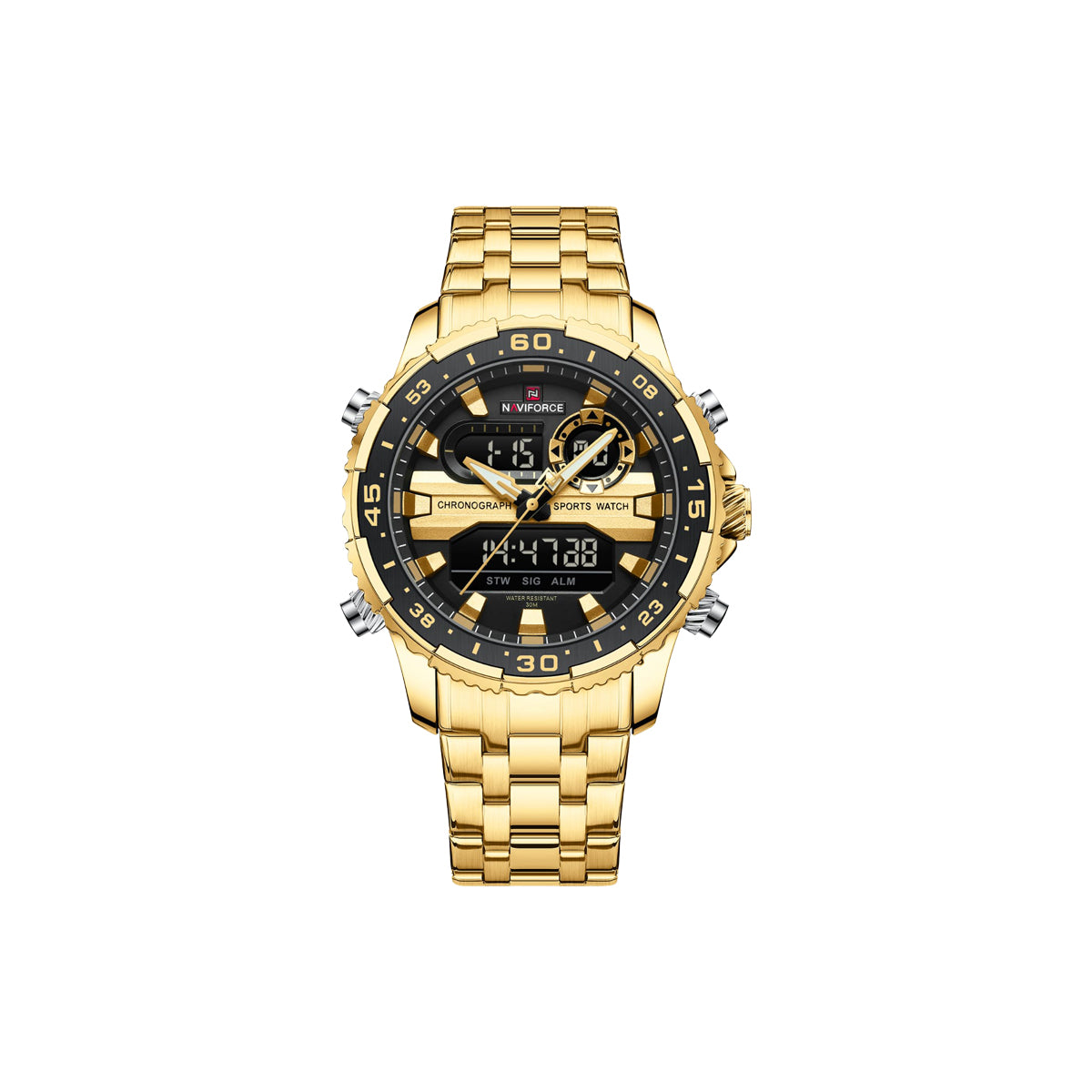 Naviforce 9234 Men’s Waterproof Sports Dual Display Watch