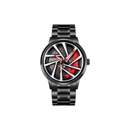 Wristwatch with unique design on a white background