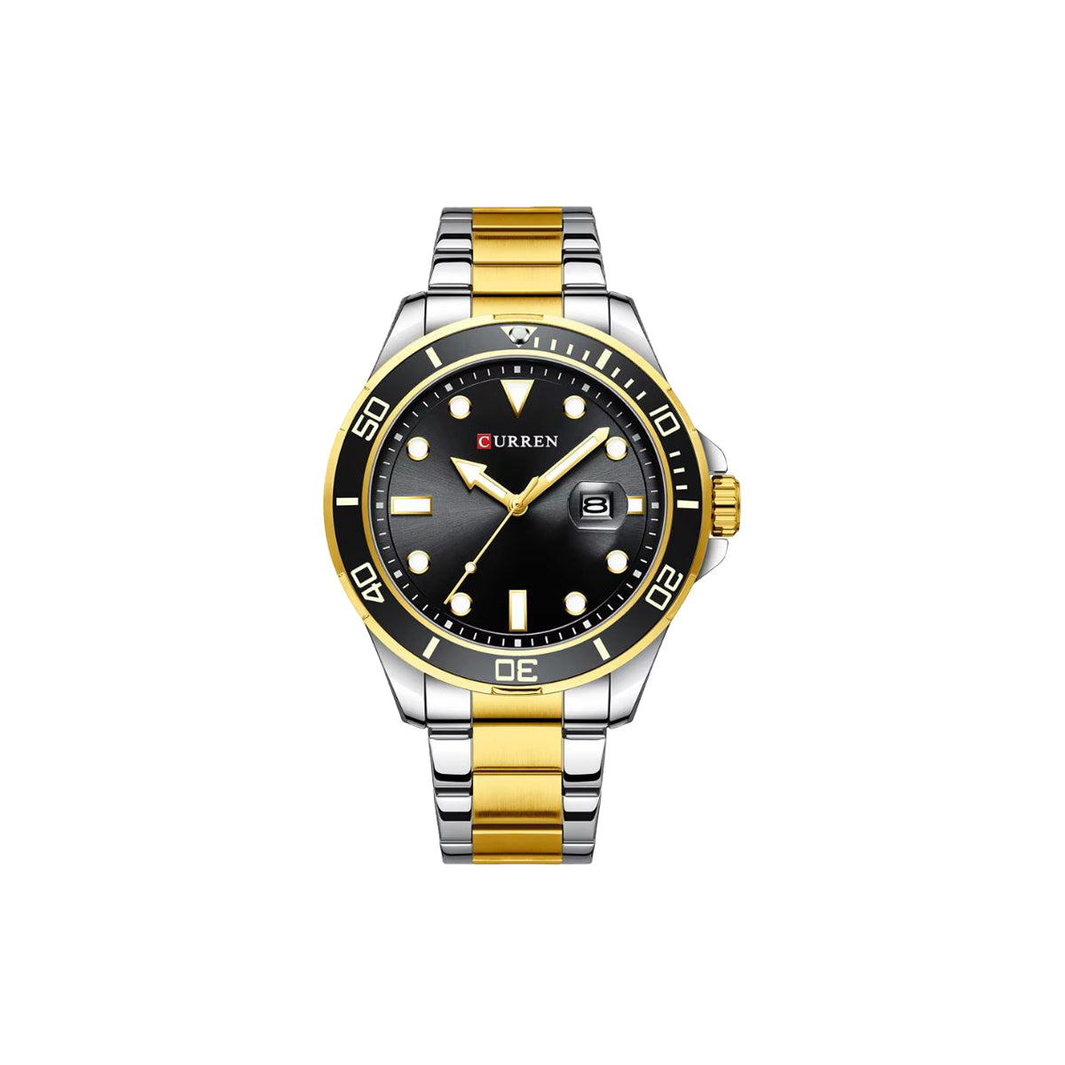 CURREN 8388 Luminous Hands Quartz Wristwatch Close Up