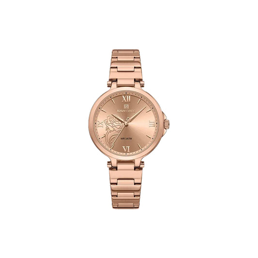 NAVIFORCE 5060 hardlex crystal dial numberless watch