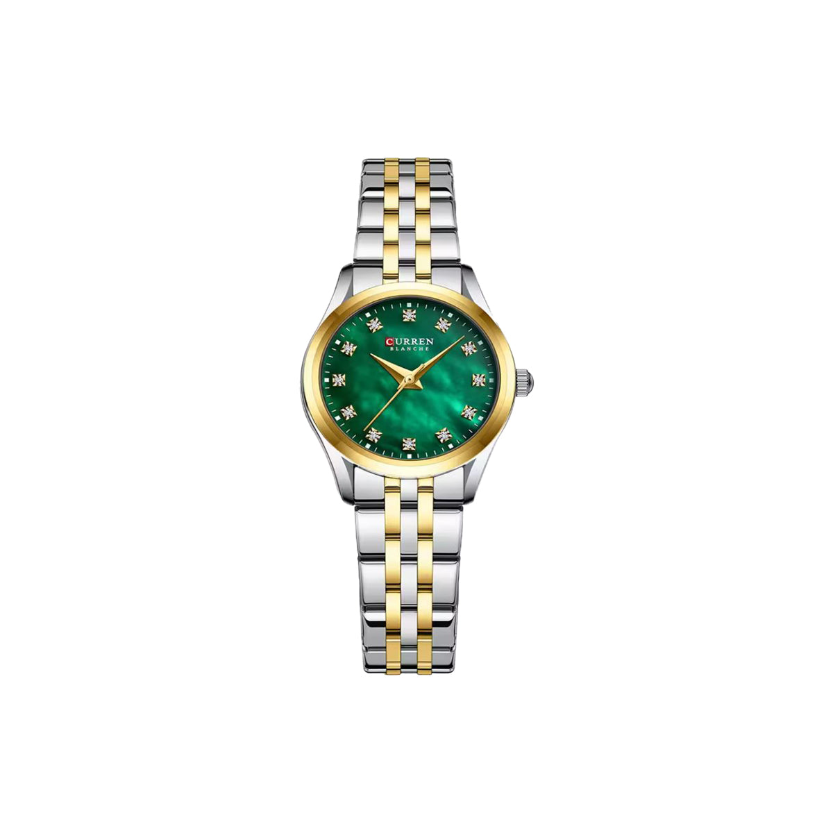 CURREN 9111 Women’s Luxury Watch Green – Slim Elegant Style