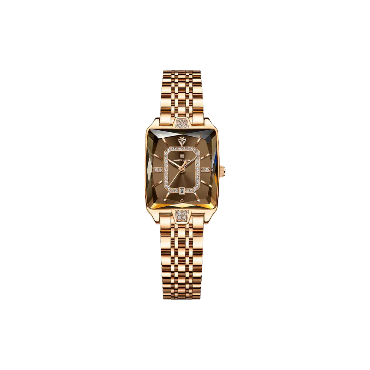 Poedagar 785 Coper Dial— Women’s Waterproof Rectangle Luxury Quartz Watch