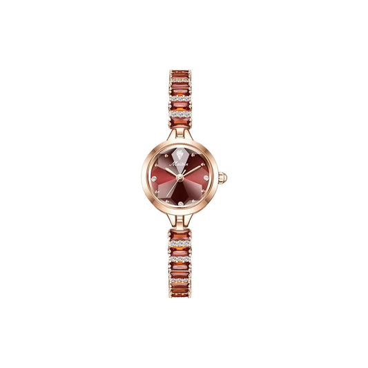 MEIBIN 1690 Women’s Fashion Bracelet Watch Red – Waterproof Quartz Jewelry Wristwatch