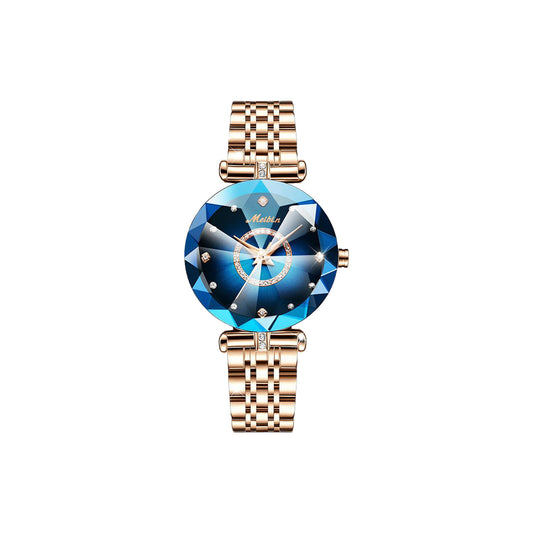 MEIBIN 1482 Women’s Luxury Blue Diamond Quartz Bracelet Watch – Elegant Fashion Wristwatch